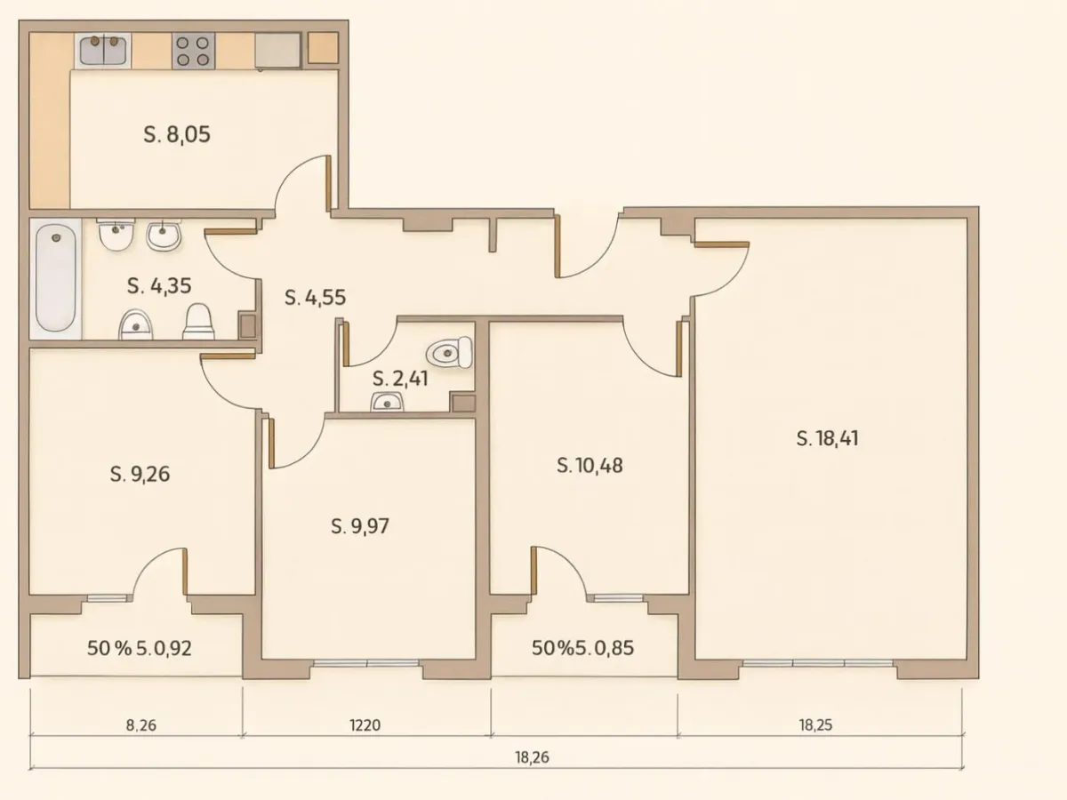 Vivienda exterior con 3 dormitorios, garaje y trastero junto a Esteban Sáez Alvarado y Carretera Poza