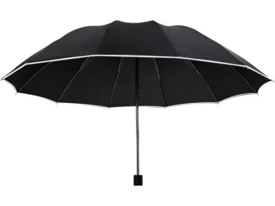 Parapluie Grand Format Résistant Parapluie Grand Format 108cm - Résistant Vent 16 Nervures - Poignée Bois - Automatique Parapluie 2 Personnes