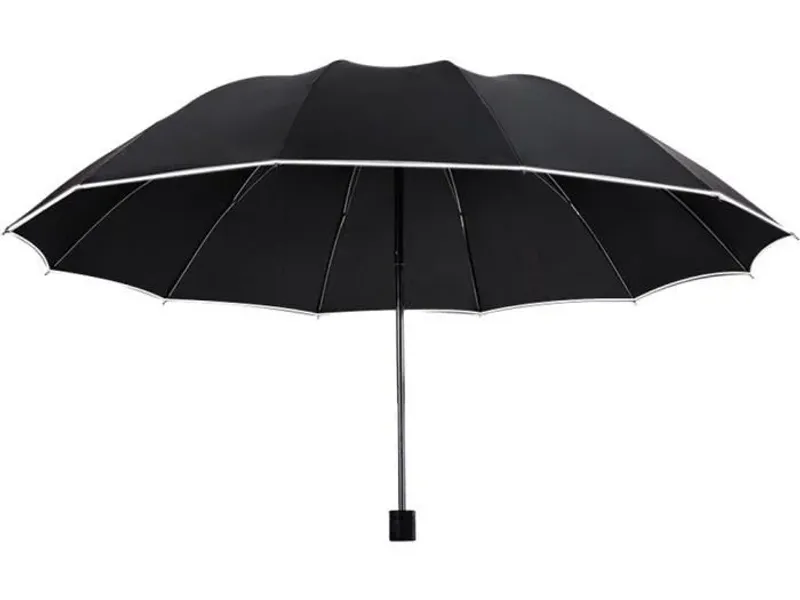 Parapluie Grand Format Résistant Parapluie Grand Format 108cm - Résistant Vent 16 Nervures - Poignée Bois - Automatique Parapluie 2 Personnes