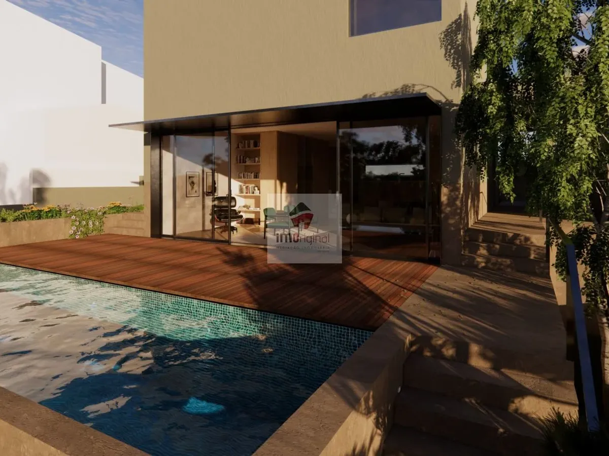 Moradia 4 frentes com piscina, terreno c/420 m2, Grijó