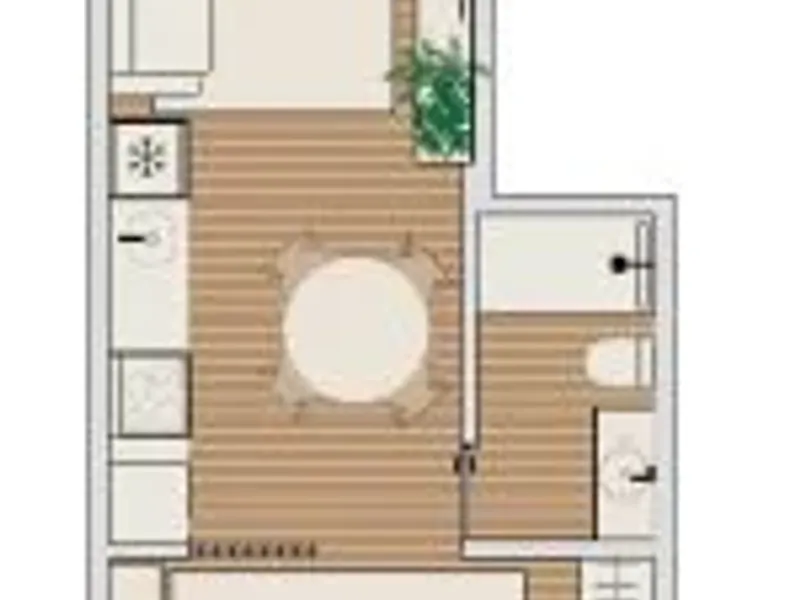 Apartamento T0 todo equipado e mobilado com Elevador