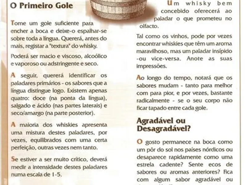 Brochura A arte de beber Whisky