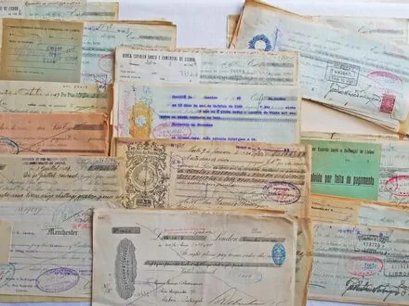 Documentos antigos – Letras bancárias antigas 
