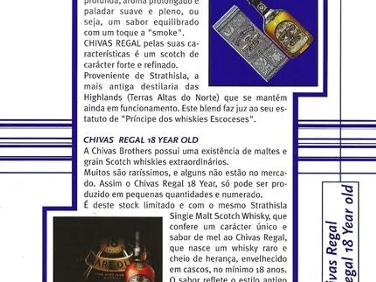 Manual de bolso dos produtos da marca Seagram 