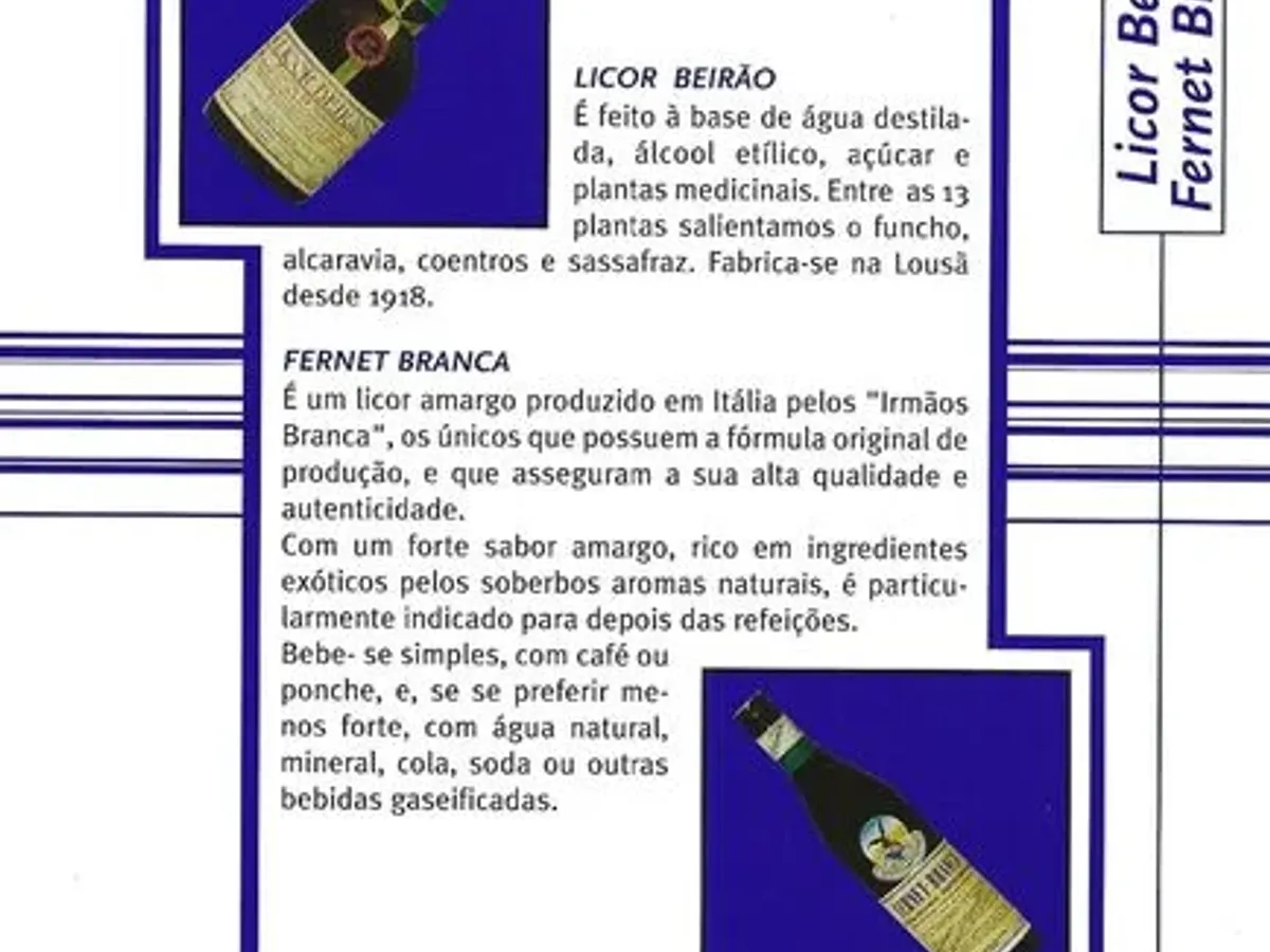 Manual de bolso dos produtos da marca Seagram 