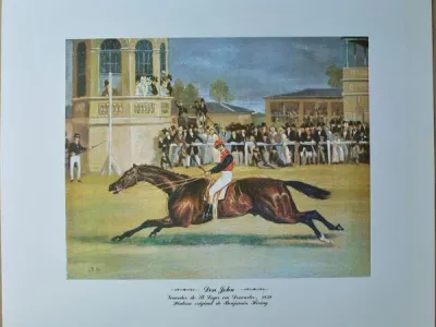 Reprodução em serigrafia -gravura Don John de 1838