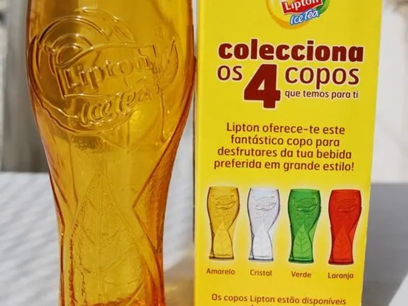 Copo Lipton Ice Tea amarelo 