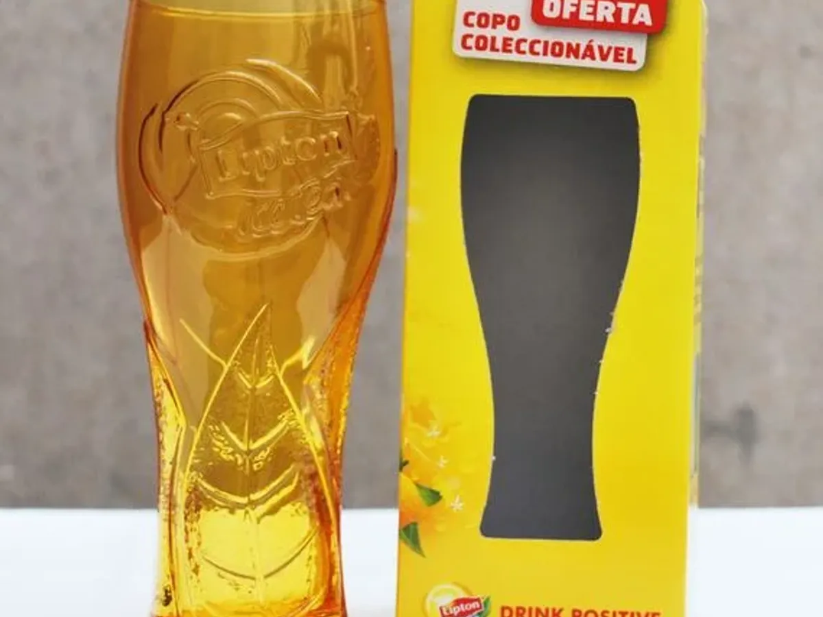 Copo Lipton Ice Tea amarelo 