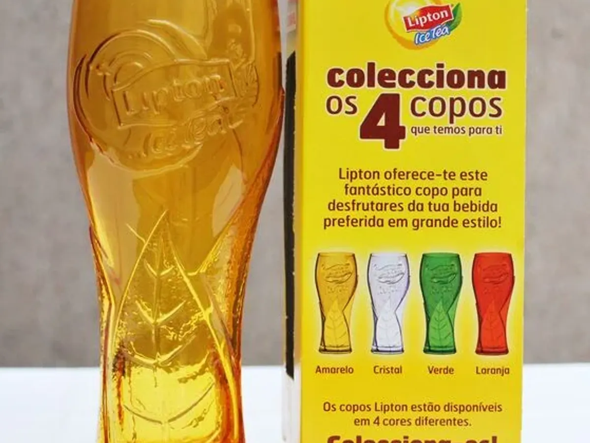 Copo Lipton Ice Tea amarelo 