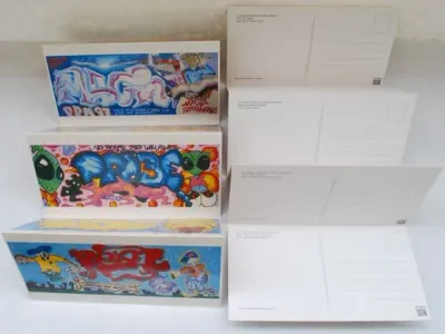 Conjunto de 6 postais do Concurso Oeiras Grafitis