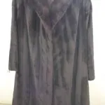 Casaco comprido de pele sintética dos anos 60  2