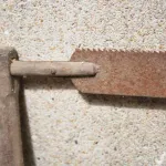 Serrote antigo de carpinteiro ou de 2 pessoas 4