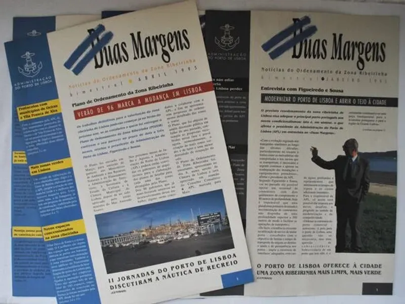 4 ex da publicação Duas Margens – Porto de Lisboa