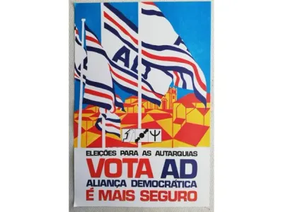 Cartaz político / propaganda AD Eleições 1979