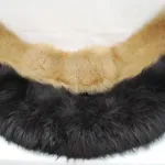 2 golas de pele verdadeira  1