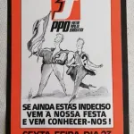 Cartaz político PPD Grande festa popular 1976 2