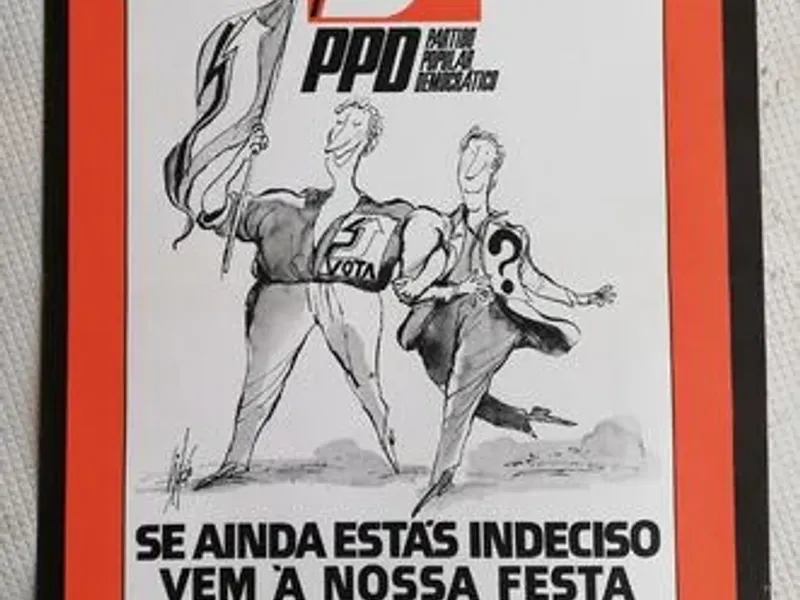Cartaz político PPD Grande festa popular 1976