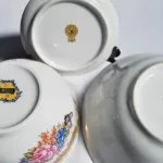 Limoges - Guarda-jóias, taça e pequeno prato 2