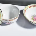 Limoges - Guarda-jóias, taça e pequeno prato 5