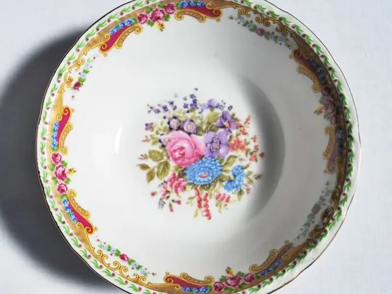 Limoges - Guarda-jóias, taça e pequeno prato