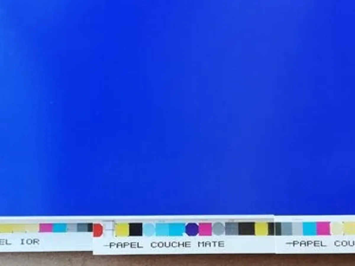 Carta de cores c/ 35 escalas impressa em offset