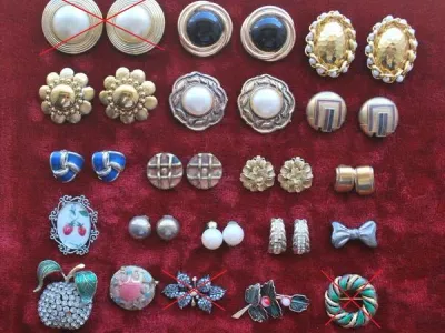 Brincos e Alfinetes dos anos 70 – 80 – 90