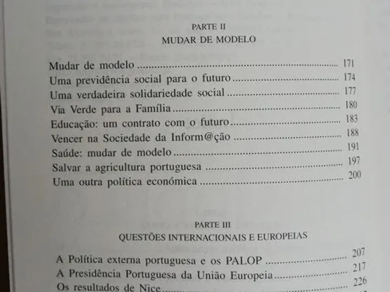 Durão Barroso - mudar de modelo