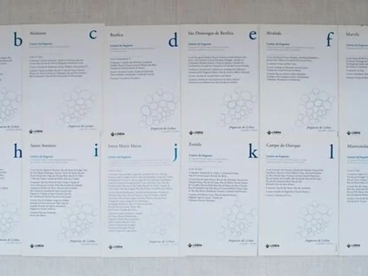 Colecção postais da Exposição Freguesias de Lisboa