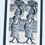 2 pequenos quadros feitos com areia Cabo Verde 3