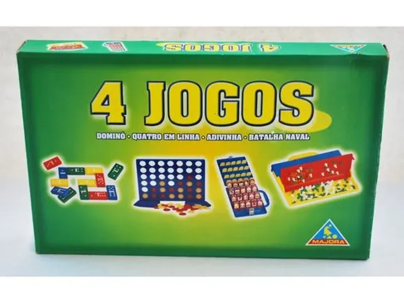 4 Jogos Majora – Dominó / 4 em linha / Adivinha / 