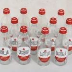 12 garrafas de 250 ml de Àgua Castello vazias 1