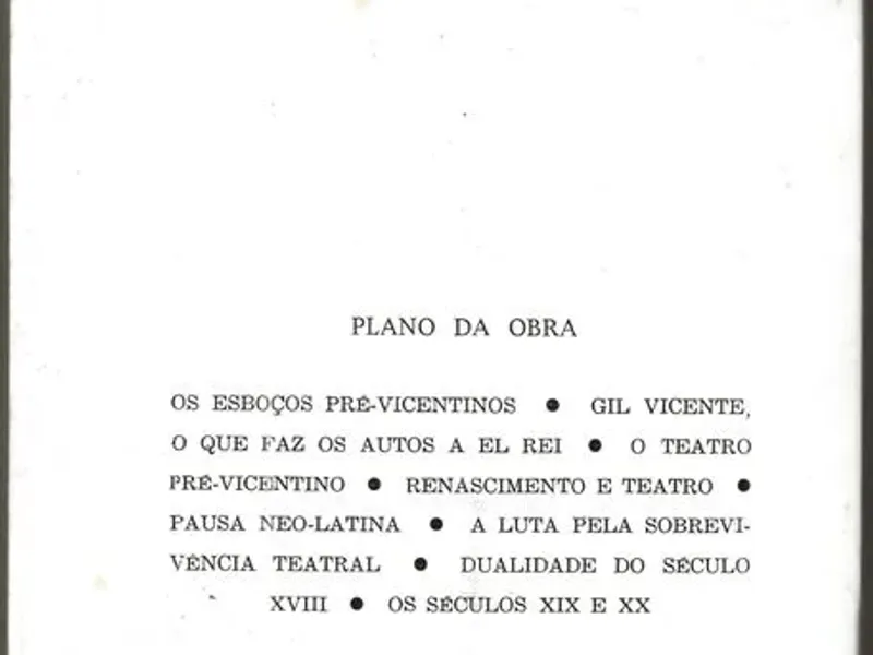 Introdução à História do Teatro Português 