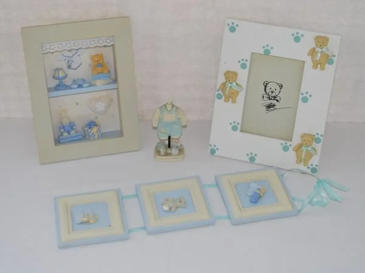 Conjunto de artigos decorativos para quarto bebé