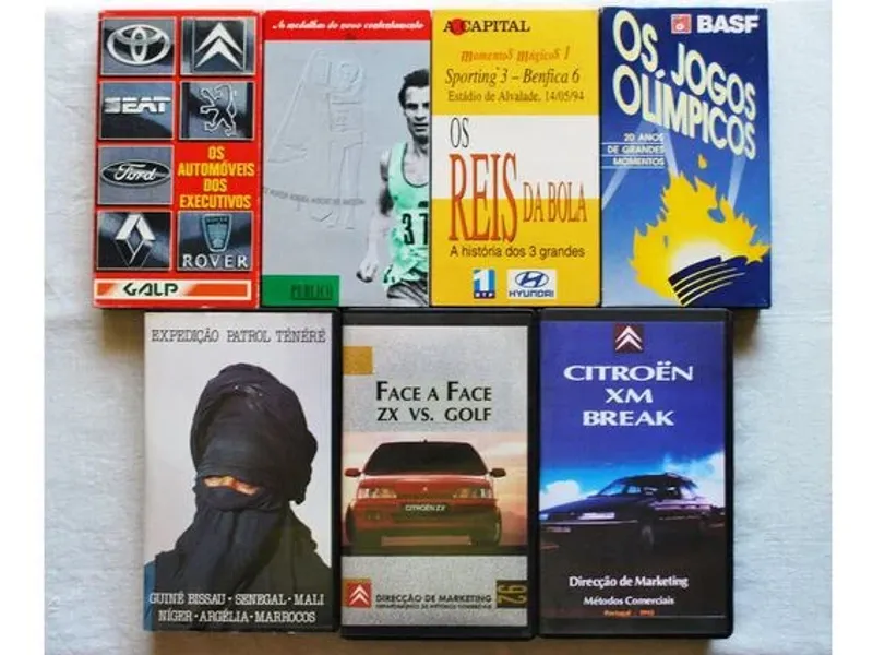 Cassetes VHS – Desporto e Automóvel