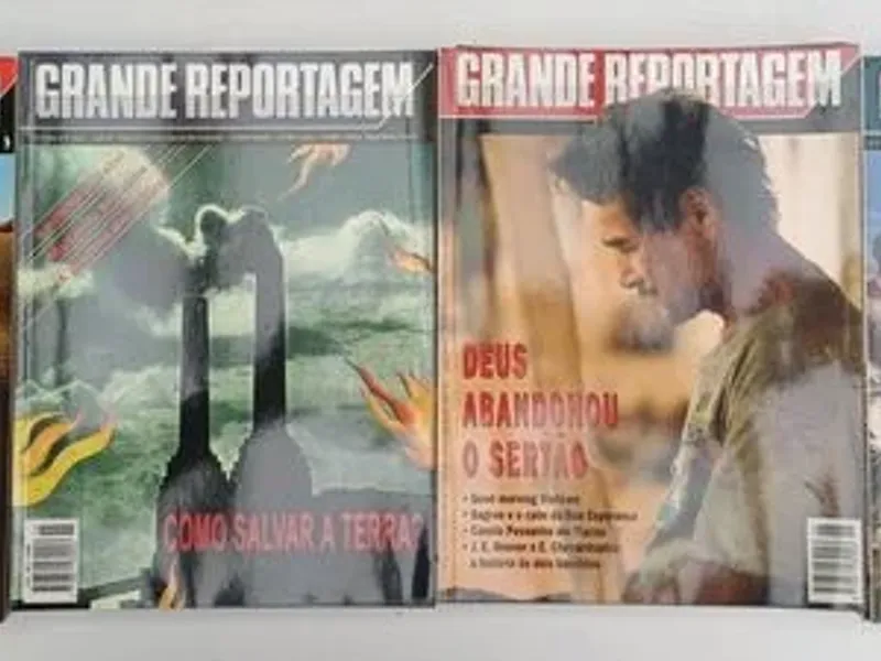 54 revistas Grande Reportagem do nº 1 ao nº 57 