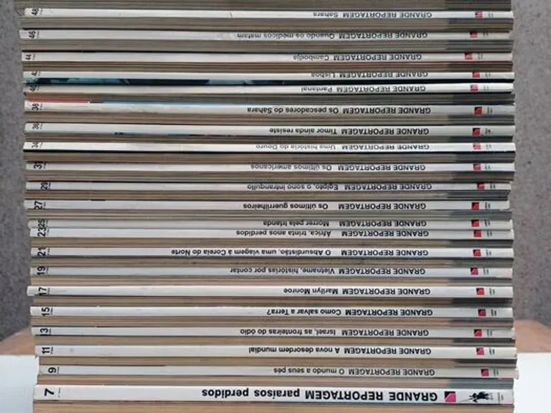 54 revistas Grande Reportagem do nº 1 ao nº 57 
