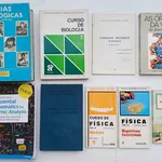 Livros de Biologia, Física, Ecologia e Matemática 1
