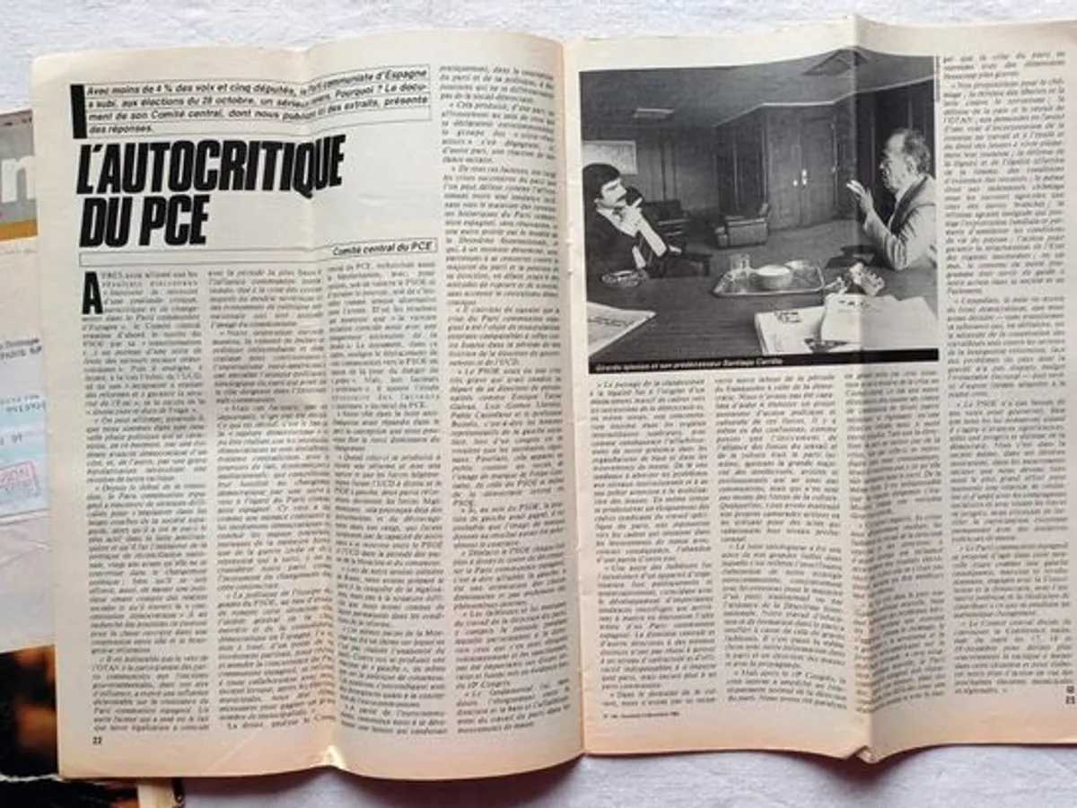 Revistas Révolution de 1982 dirigidas a Á. Cunhal