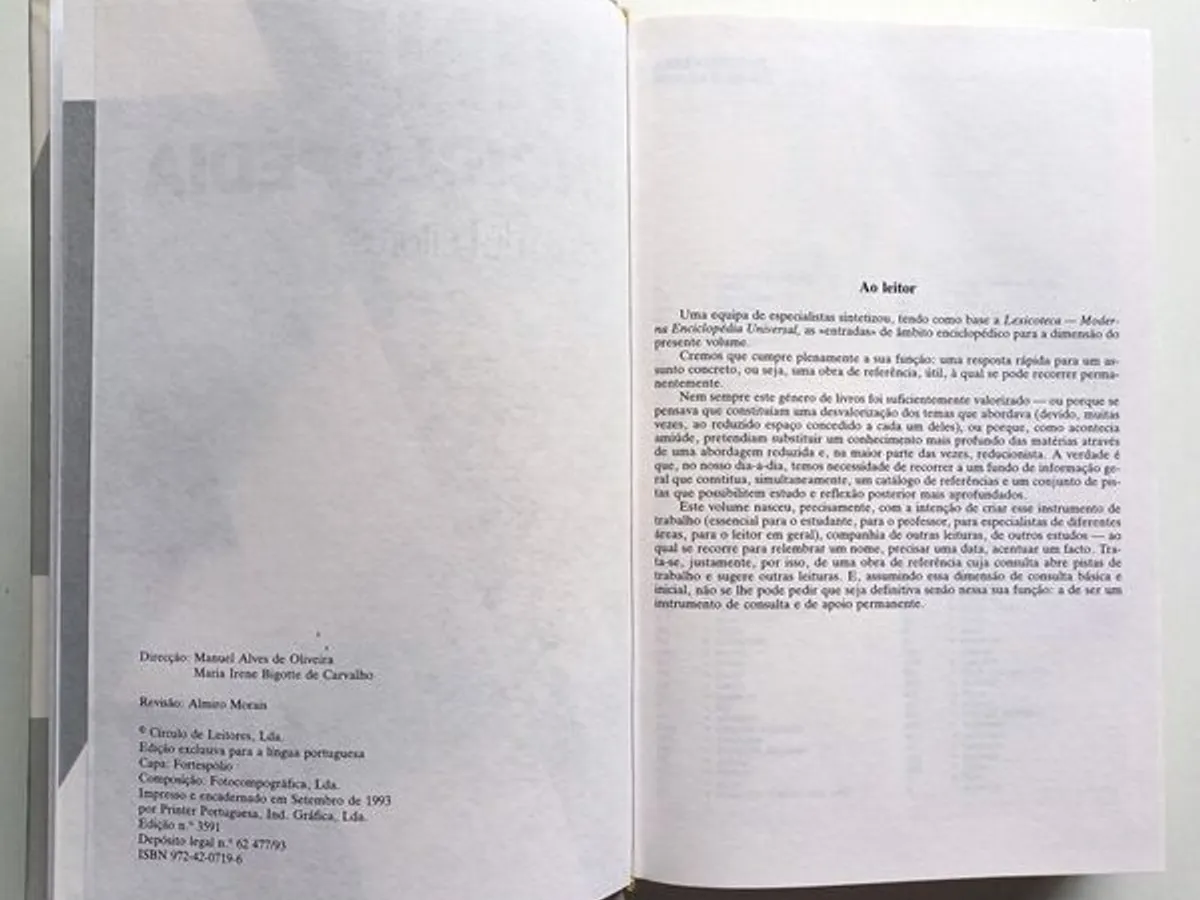 Mini enciclopédia Círculo de Leitores 