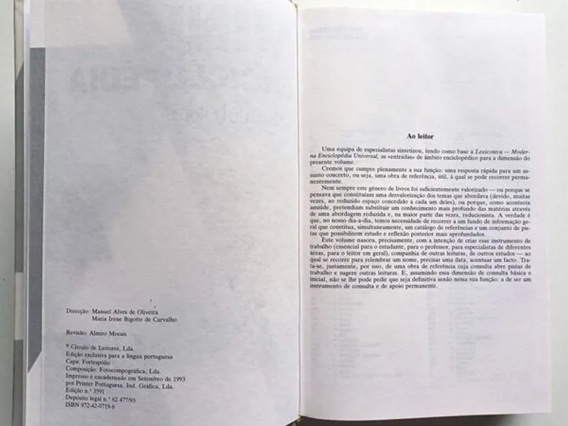 Mini enciclopédia Círculo de Leitores 