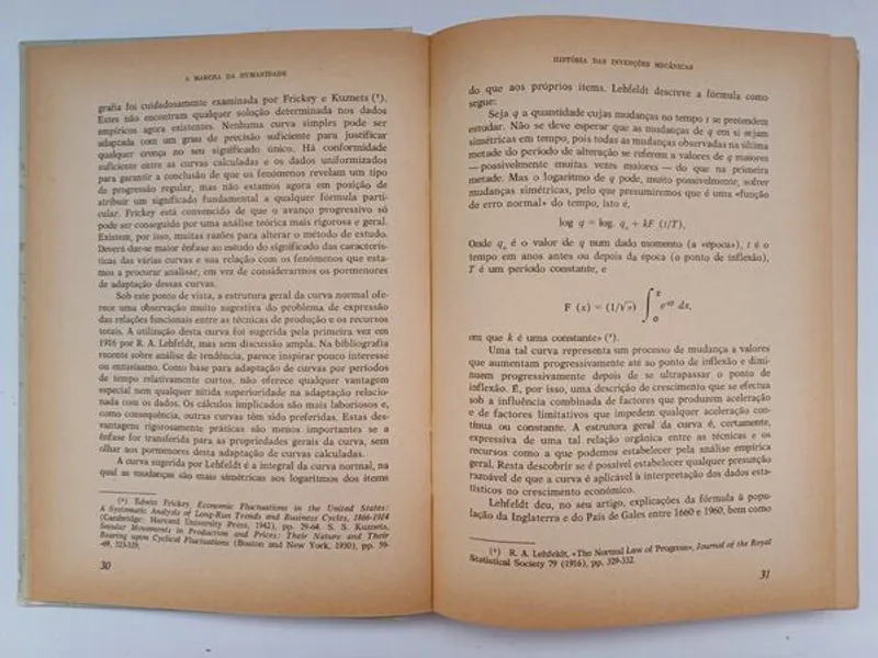 História das invenções mecânicas – 2 Volumes 