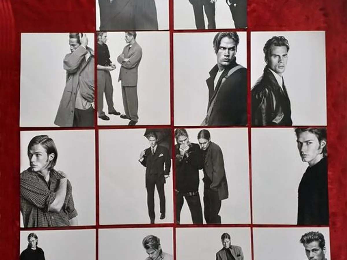 Catálogo Hugo Boss com 14 fotos de Richard Avedon 