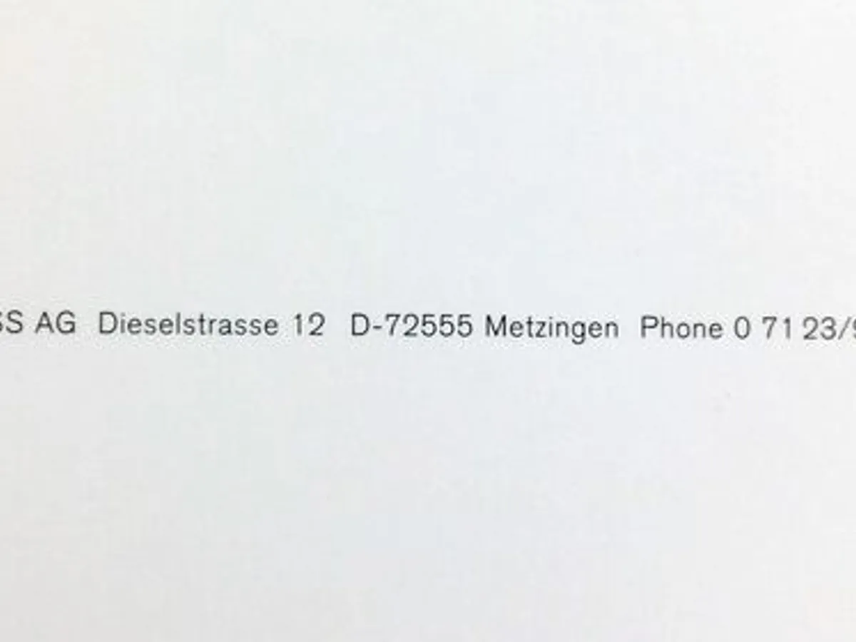 Catálogo Hugo Boss com 14 fotos de Richard Avedon 