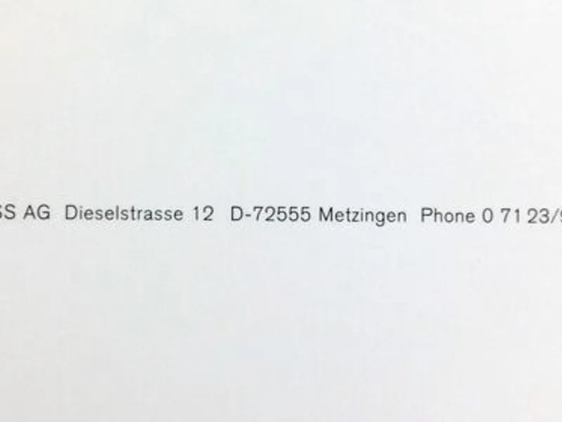 Catálogo Hugo Boss com 14 fotos de Richard Avedon 