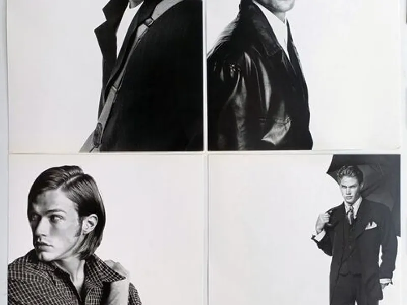 Catálogo Hugo Boss com 14 fotos de Richard Avedon 