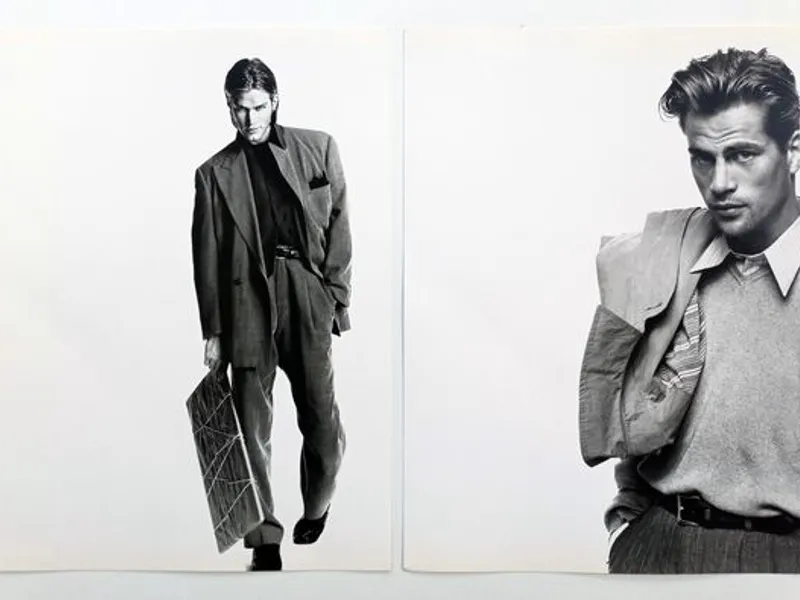 Catálogo Hugo Boss com 14 fotos de Richard Avedon 