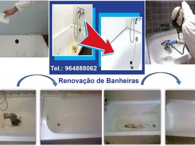 Restauro de banheiras, Pintura de Banheiras, ..