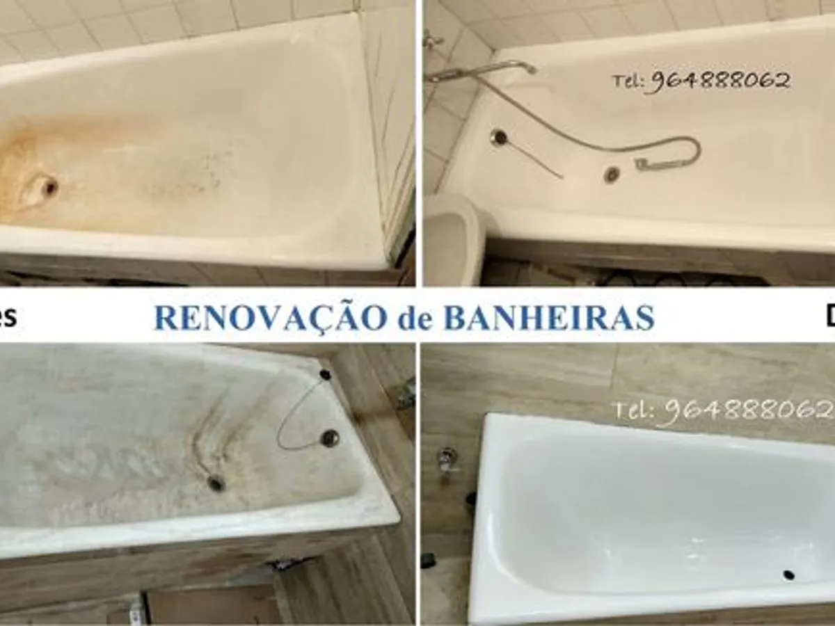Restauro de banheiras, Pintura de Banheiras, ..