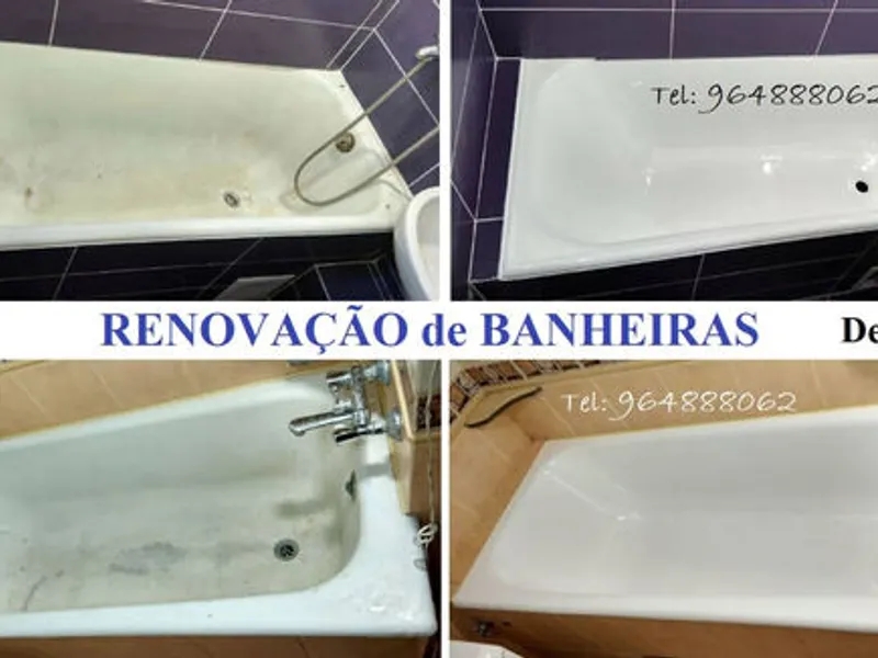 Restauro de banheiras, Pintura de Banheiras, ..