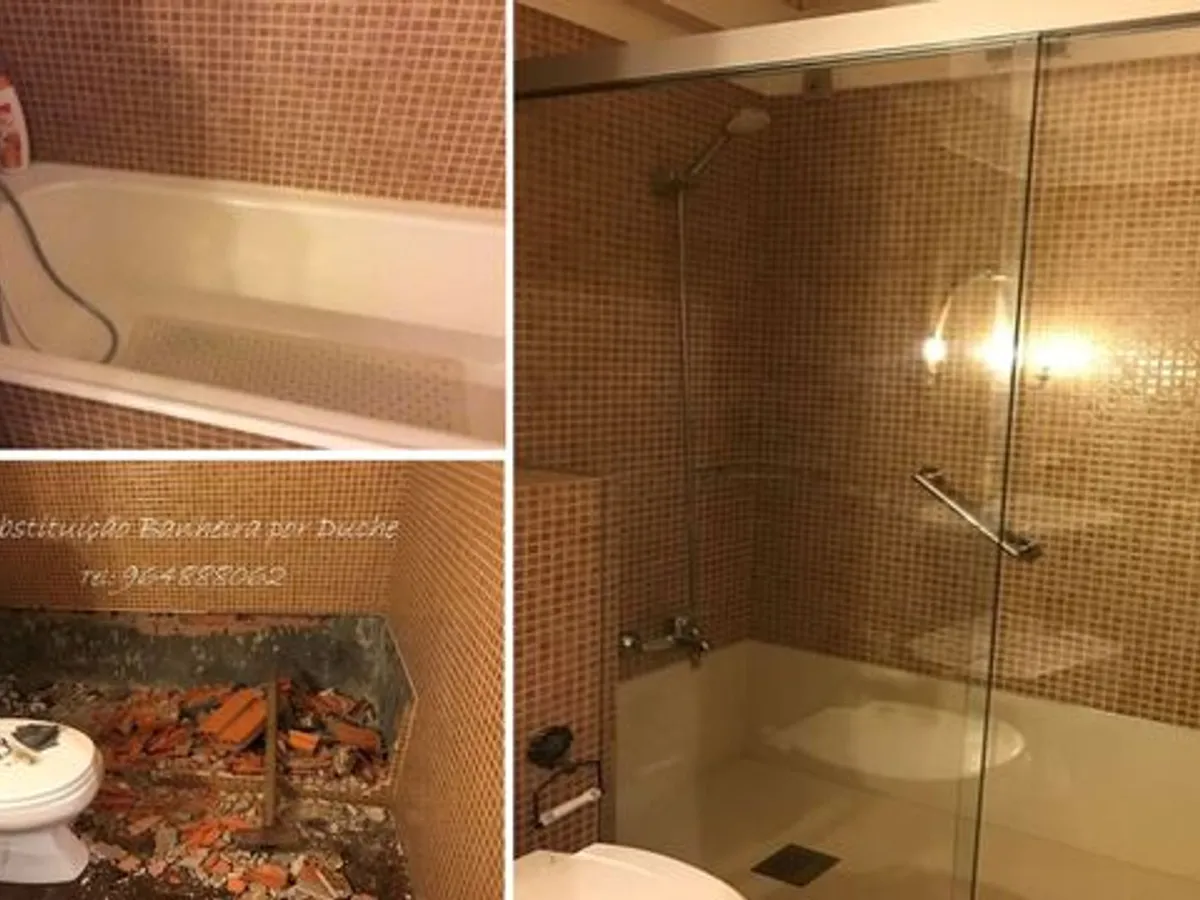 Substituição Banheira por Duche 